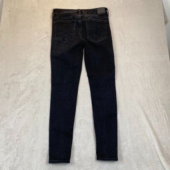 American Eagle Woman's Jegging Jeans Size 6 Regular Next Level Stretch Black - Picture 16 of 16